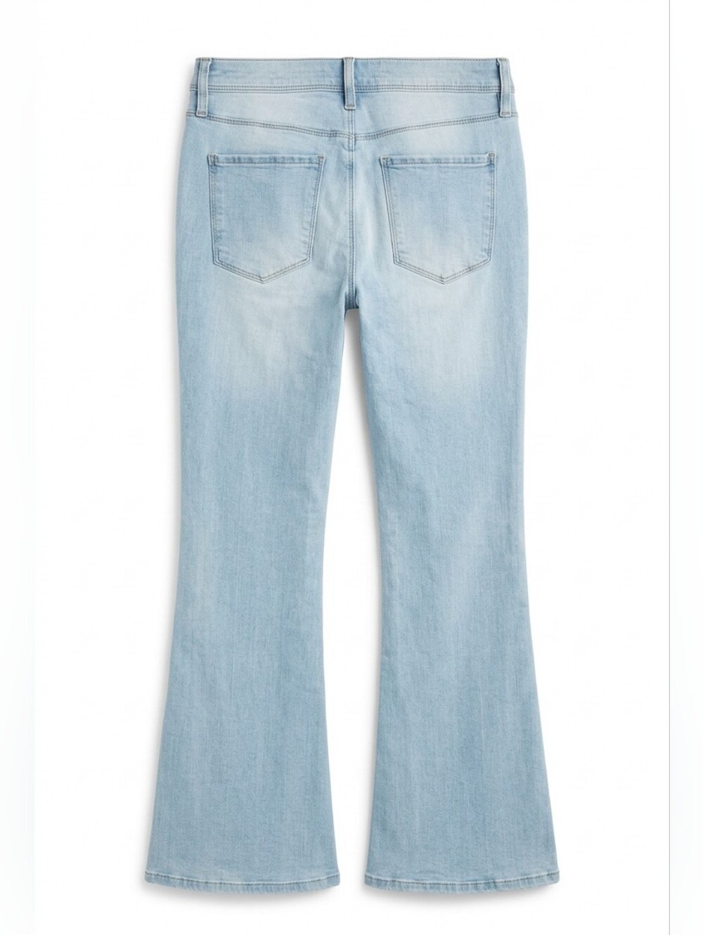 Fashion Nova Light Blue Flare Jeans -  Jodie High Rise Size 11 New - Picture 2 of 2